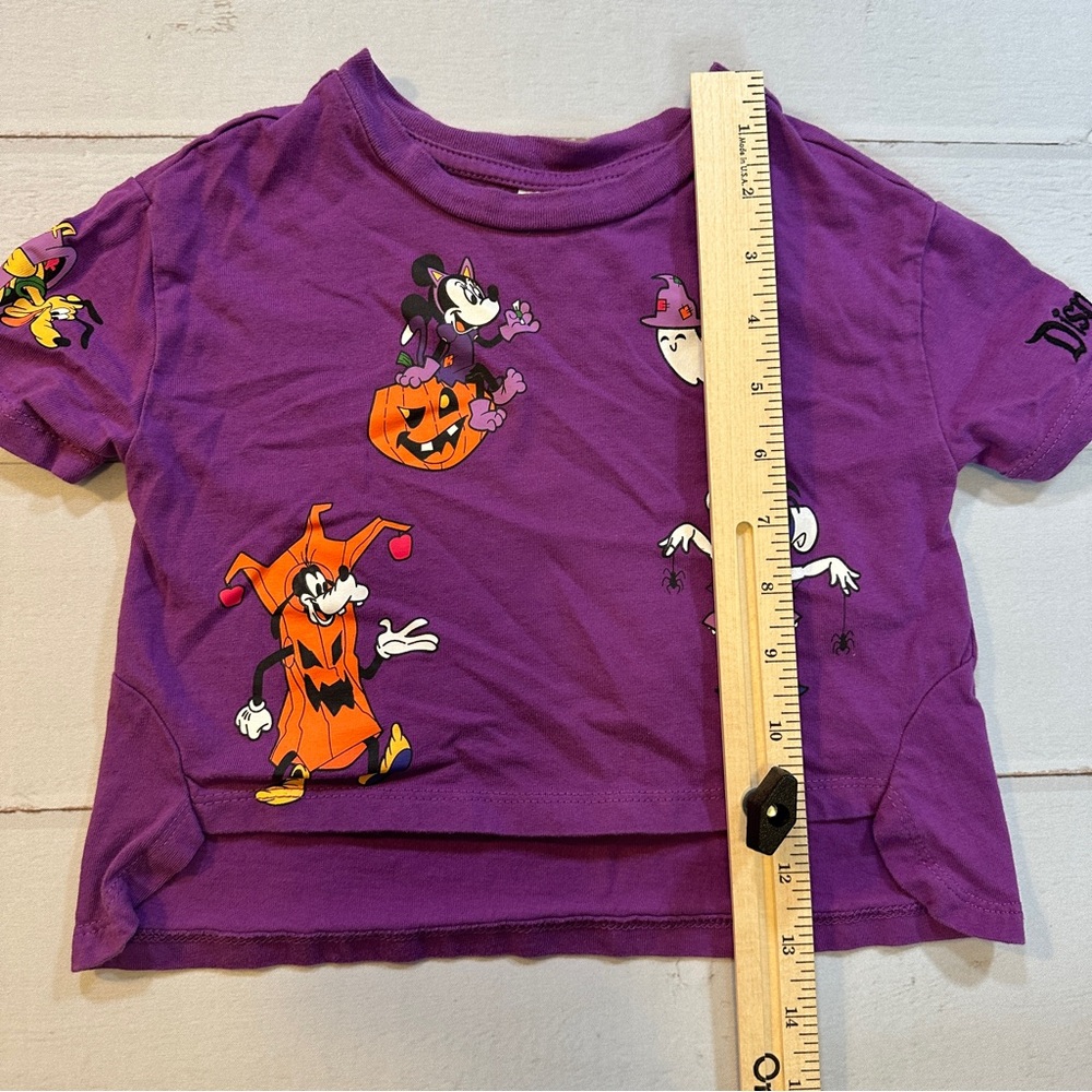 Disney Parks XXS Toddler Girls Tee Disneyland 2022 Purple Halloween Mickey Mouse - Picture 12 of 12